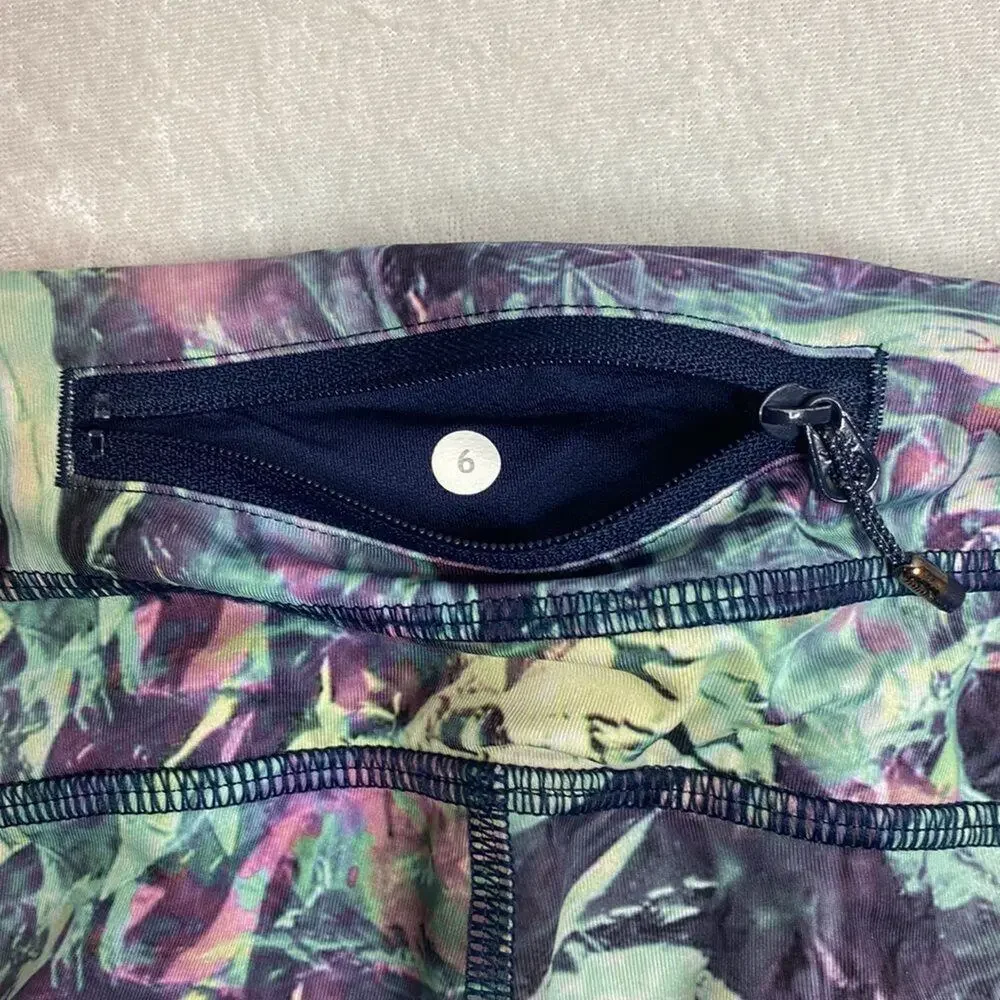 Lululemon Special Edition Cropped II legging Run Inspire Iridescent SZ 6